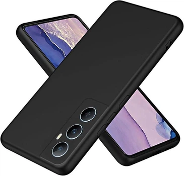 Чехол Fiji Full Soft Premium для Realme C65 противоударный бампер с микрофиброй Black