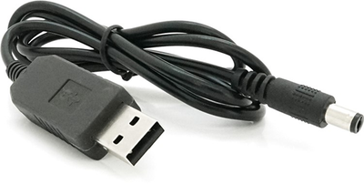 Кабель для роутеров/свичей/светодиодной ленты Voltronic NN 5.5/2.5(5.5/2.1) мм (M) USB2.0 (Out: 12В) 1 м Black (YT37140)
