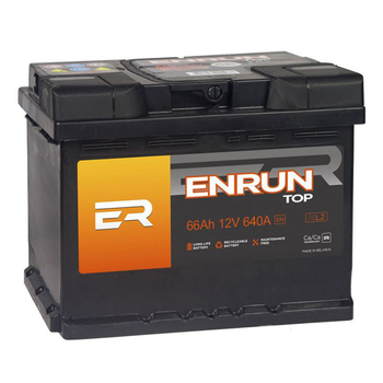 Аккумулятор ENRUN 66А +прав (L2) (640 пуск)