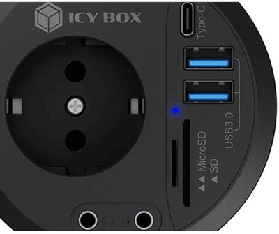 USB-хаб Icy Box IB-HUB1430-CR Black (4250078171430)