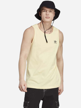 Koszulka bez rękawów męska sportowa adidas Trefoil Essentials Tank Top IA4799 2XL Żółta (4066745511832)