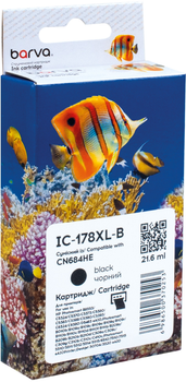 Картридж Barva совместимый с HP 178XL (CB316HE/CN684HE) 550 стр Black (IC-178XL-B)