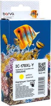 Картридж Barva сумісний з HP 178XL (CB320HE/CB325HE) 950 арк Yellow (IC-178XL-Y)