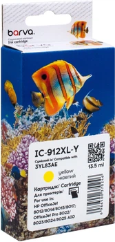 Картридж Barva совместимый с HP 912XL (3YL79AE/3YL83AE) 900 стр Yellow (IC-912XL-Y)