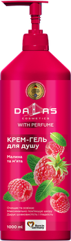 Гель для душу Dallas з дозатором Малина та м’ята 1000 мл (4260637722645)