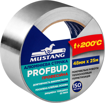 Алюминиевая лента Профессиональная Profbud Mustang 48 мм х 25 м (BAL4825)