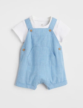 Костюм H&M ДМ009012 (10621257) колір білий блакитний 56