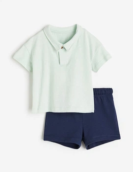 Костюм H&M ДМ009010 (11348927) колір синій зелений 68