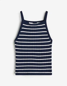 Майка H&M ДД012962 (11479017) колір білий синій 146/152