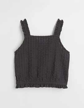 Блуза H&M ДД013017 (10293875) колір чорний 158