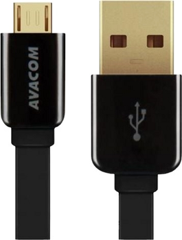 Кабель Avacom 2.0 USB Type-A - Micro USB M/M 1.2 м Чорний (DCUS-MIC-120K)