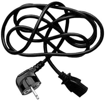 Kabel zasilający Logo CEE7 - C13 230V 2 m Czarny (8590274659230)