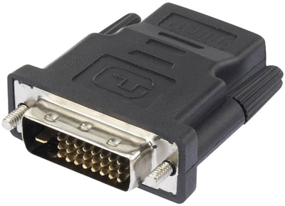 Адаптер Logo Video Reduction DVI 24+1 - HDMI M/F Чорний (8590274293663)
