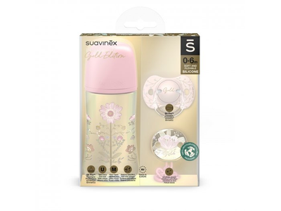 Набір для годування Gold Edition, Suavinex (рожевий), 270 мл