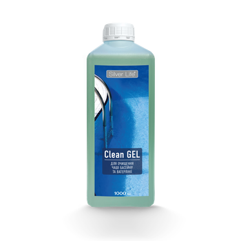 Засіб Silver Life для очищення чаші басейну і ватерлінії від нальоту (Clean Gel), 1л