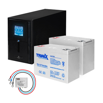 Комплект резервного живлення: Kraft PSW1500VA/1200W(LCD)24V UPS + гелева батарея 1905 Вт*г (42-00062-3)