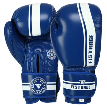 Рукавички боксерські FLEX на липучці FISTRAGE VL-8449 (р-р 12oz, синій)