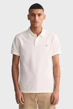 Чоловіче біле поло SLIM SHIELD SS PIQUE Gant XXXL 2220