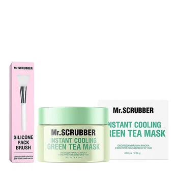 Охлаждающая маска для лица с экстрактом зеленого чая Mr.Scrubber Instant Cooling Green Tea Mask