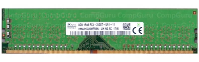Оперативная память для ПК Hynix DDR4 8GB 2400MHz UDIMM 1Rx8 PC4-2400T (НMA81GU6MFR8N-UH)
