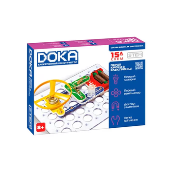 Электронный конструктор Doka 70709 на 15 схем