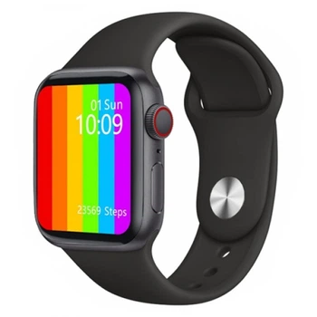 Умные Фитнес-часы Smart Watch W26, Голосовой вызов, Температура тела, Тонометр, Пульсометр, Шагометр, Оксиметр, черный (SW-438655)