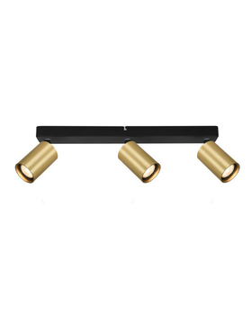 Спот Italux SPL-23436-3-BK-GD Nesto GU10 3x10W IP20 Gold (073005)