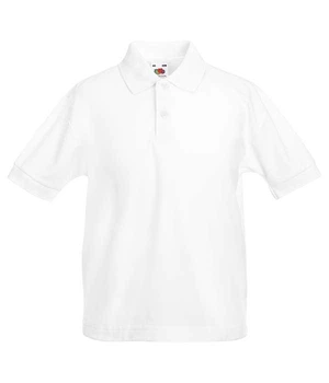 Футболка поло детская Fruit of the Loom 65/35 Polo kids 164 см Белый (063417030164)