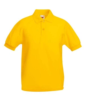Поло Fruit of the loom 65/35 Polo Kids 104 см Желтый (63-417-0)