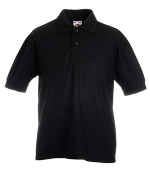 Футболка поло детская Fruit of the Loom 65/35 Polo kids 152 см Черный (063417036152)