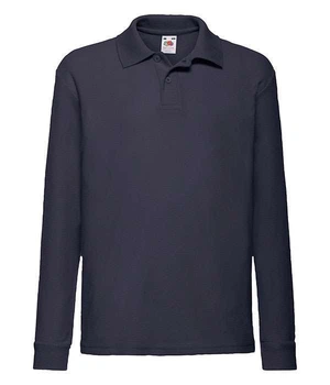 Поло Fruit of the Loom 65/35 Long sleeve polo kids 116 Глибокий Темно-Синій (0632010AZ116)