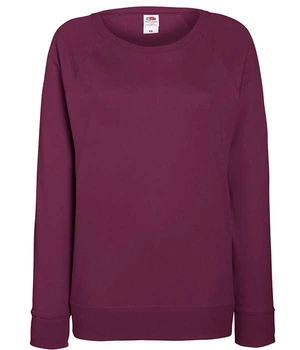 Світшот жіночий Fruit of the Loom Lightweight raglan sweat lady-fit S Бордовий (062146041S)