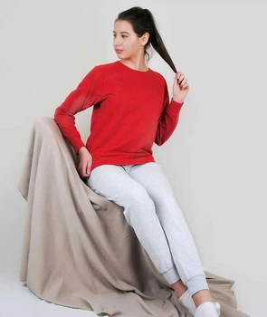Спортивный костюм Fruit of the Loom Lightweight raglan sweat lady-fit XS 40/94 Красный / Серо-Лиловый (062146040/064046094XS)