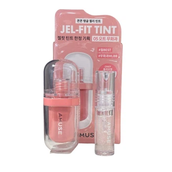 Стойкий гелевый тинт для губ Amuse Jel-Fit Tint 05 Oat Fig Special Set