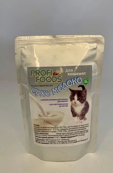 Безлактозна молочна суміш для кошенят ProfiFoods 80г.