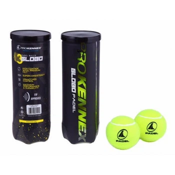Мячи для падел ProKennex Padel Globo 3 штуки в банке желтого цвета