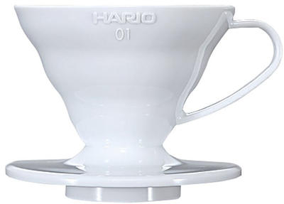 Пуровер Hario V60-01 Пластиковий Білий (4977642143326)