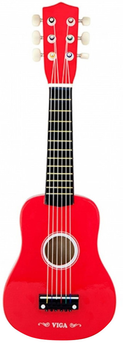 Zabawka muzyczna Viga Toys Gitara czerwona (6934510506919)