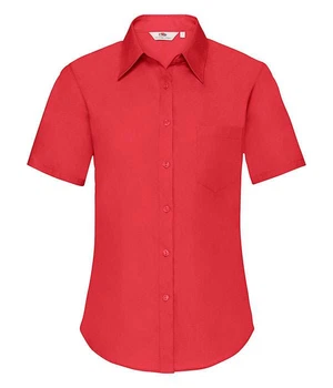 Сорочка Fruit of the Loom Ladies Poplin Shirt Short Sleeve 2XL 40 Червоний (0650140402XL)