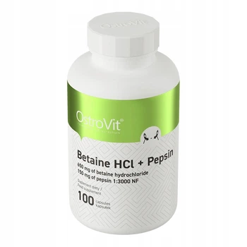 Бетаїн з пепсином Ostrovit Betaine HCl + Pepsin 100 caps