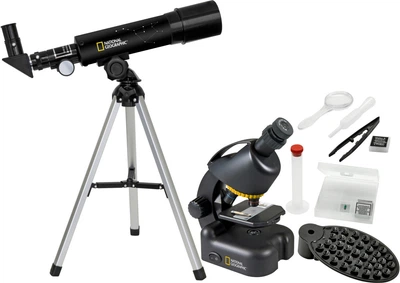 Микроскоп National Geographic Junior 40x-640x + Телескоп 50/360 с кейсом 9118200 4618884
