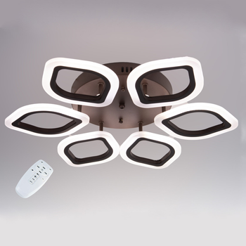 Потолочная LED люстра, светильник светодиодный Sunlight коричневый LI8838/6B 3762852