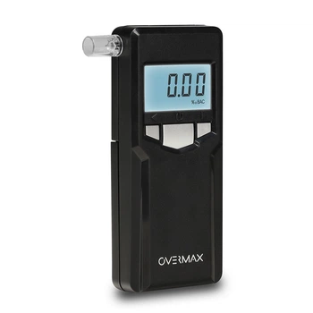 Алкотестер электрохимический Overmax AD-06, точность 0,05 ‰, диапазон 0,00 - 4,00 ‰ 4763358