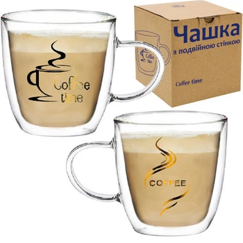 Чашка с двойными стенками SNT Coffee time 202-23 240 мл 4433347