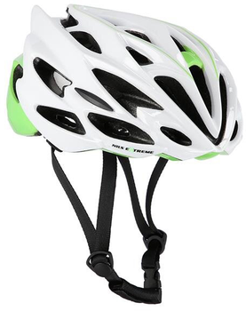 Kask Nils Extreme MTW58 L 57 - 63 cm Biało-Zielony (5907695595642)