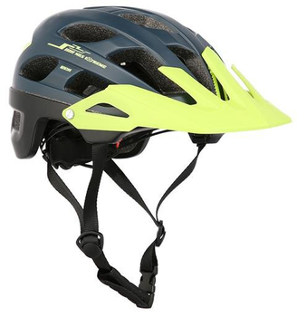 Kask Nils Extreme MTW208 L 55 - 61 cm Granatowo-Zielony (5907695500394)