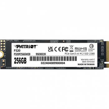 Накопичувач SSD M.2 2280 256GB Patriot (P320P256GM28) (208178)