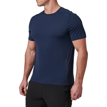 Футболка тактическая потоотводящая 5.11 Tactical® No Mercy PT-R Short Sleeve Top M Pacific Navy