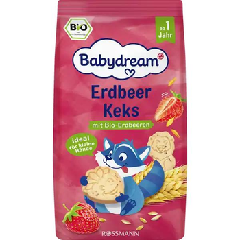 Babydream Органічне полуничне печиво 125 гр (1рік+)