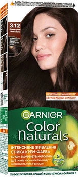 Стійка фарба для волосся Garnier Color Naturals Інтенсивне живлення 3.12 Перламутровий темний каштан 112 мл (3600542334976)